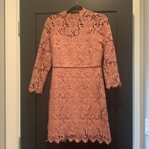 Gorg rose/blush lace dress